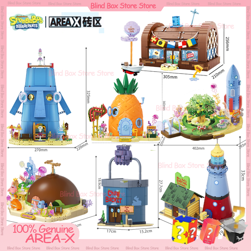 Kids Toys Blocks - Areax Spongebob Bikini Bottom Building Block