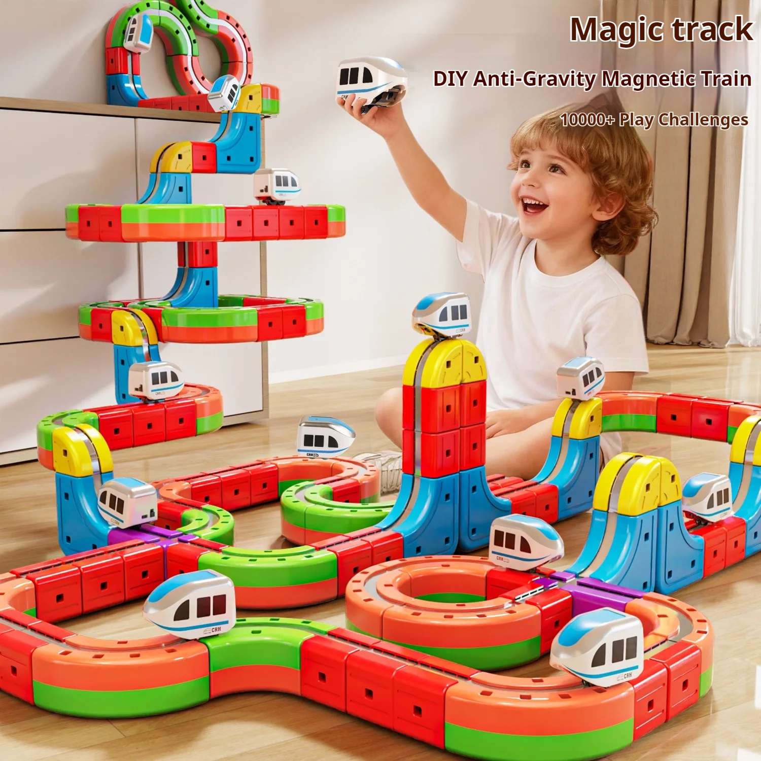 Kids Toys Blocks - Magic Transformable Cube Magnetic Building Blocks