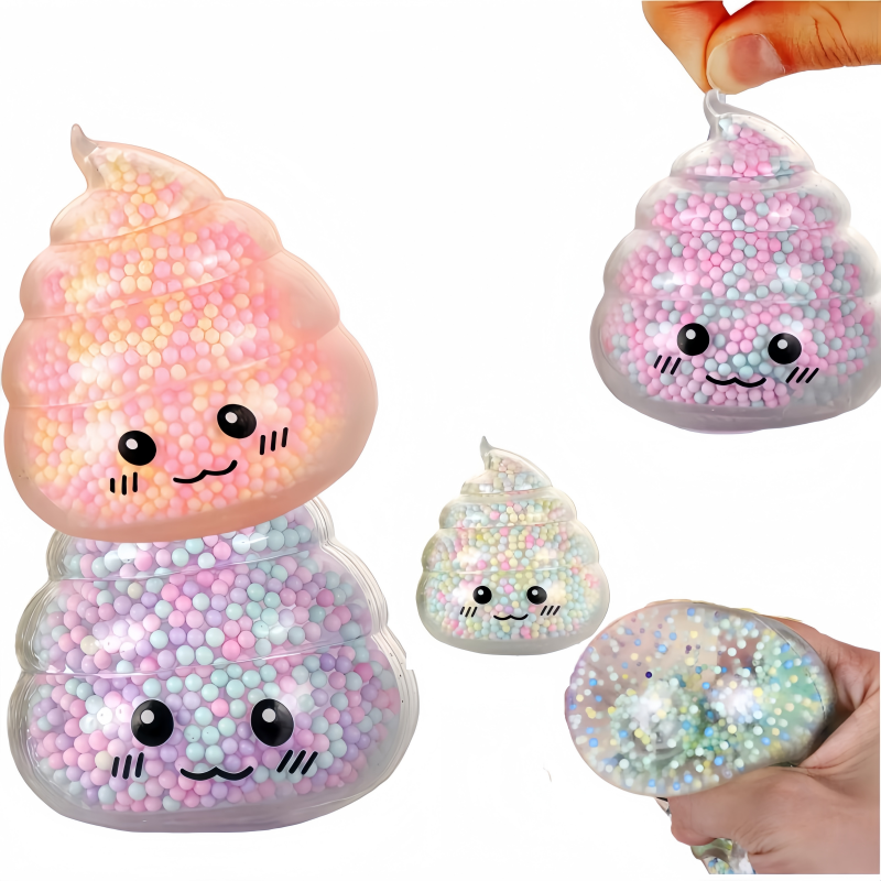 Kids Toys Easter - 2PCS Squishy Poop Stress Relief Balls