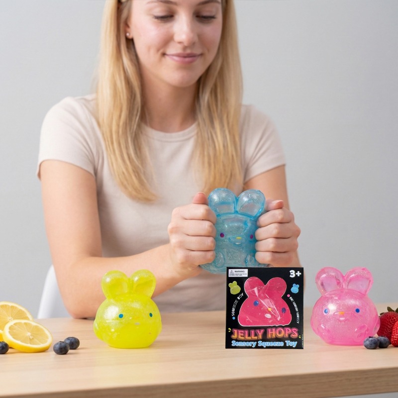 Kids Toys Play - Cute Bunny Scented Squishy, Calming Sensory