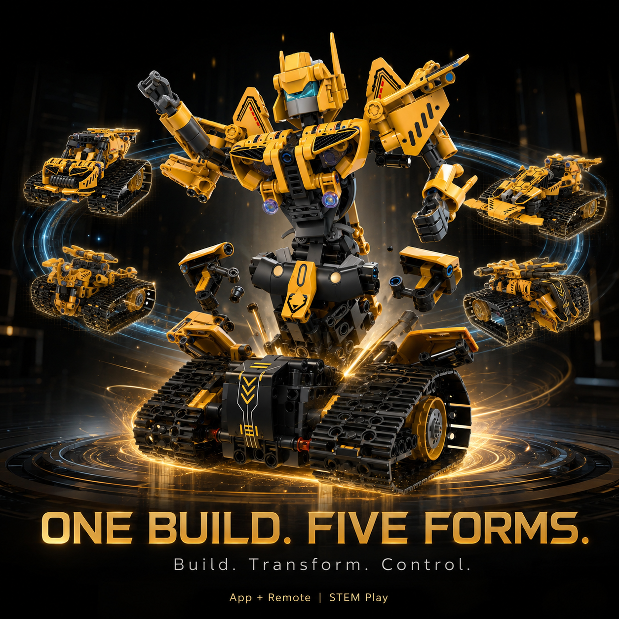 Kids Toys Blocks - Programmable Transformable Robot Building Blocks, 5