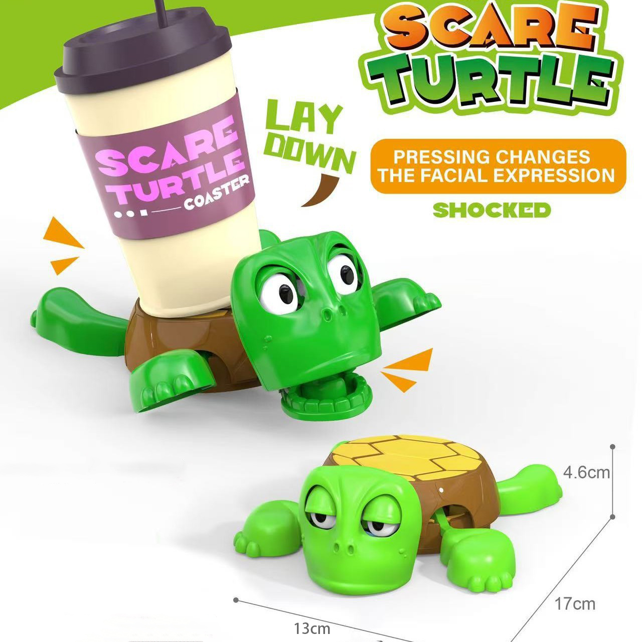 Kids Quirky Toys - Quirky Turtle Coaster Panicked Turtle Insulated