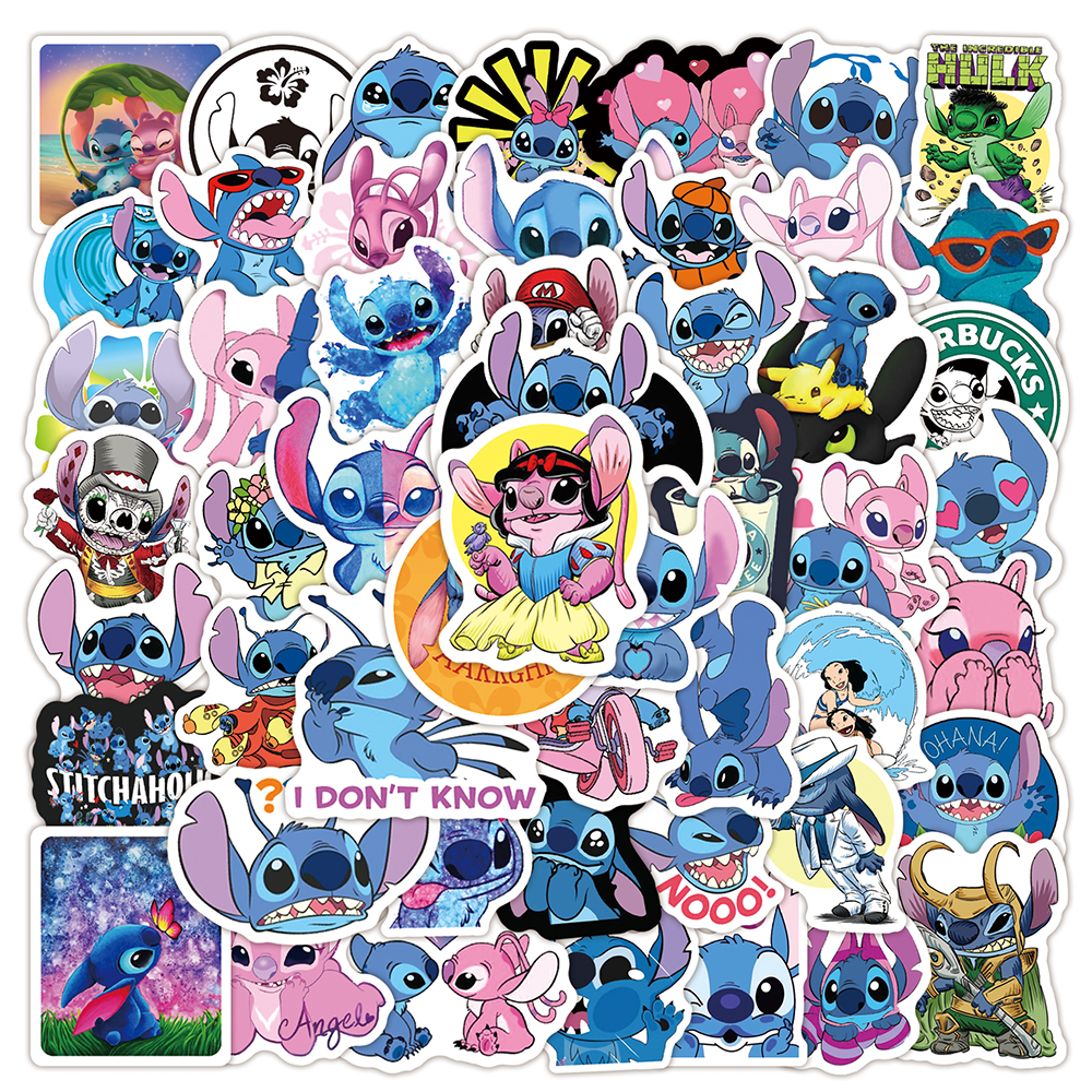 Kids Toys Laptop - 50/100pcs Cute Stitch Stickers Scrapbook Water