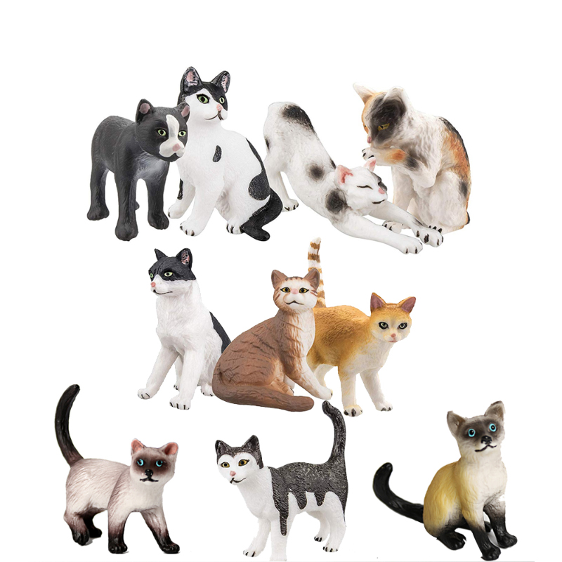 Kids Toys Reviews - Cat Model Toys Farm animals Miniatures