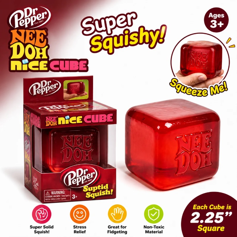 Kids Toys Play - Soft Cube Squishy Toy Stress Relief