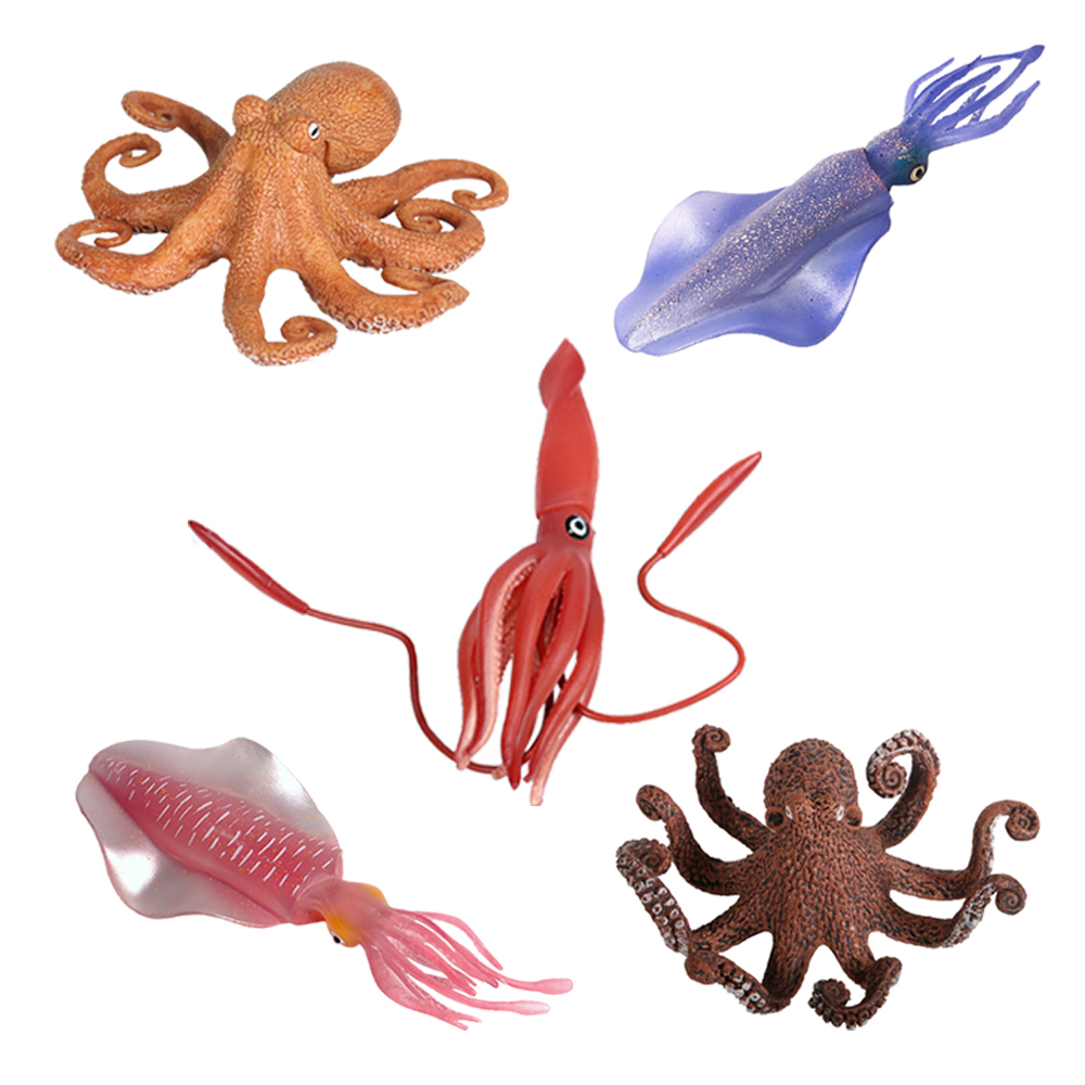 Kids Toys Reviews - Marine Animals Plastic Octopus Inkfish Figures