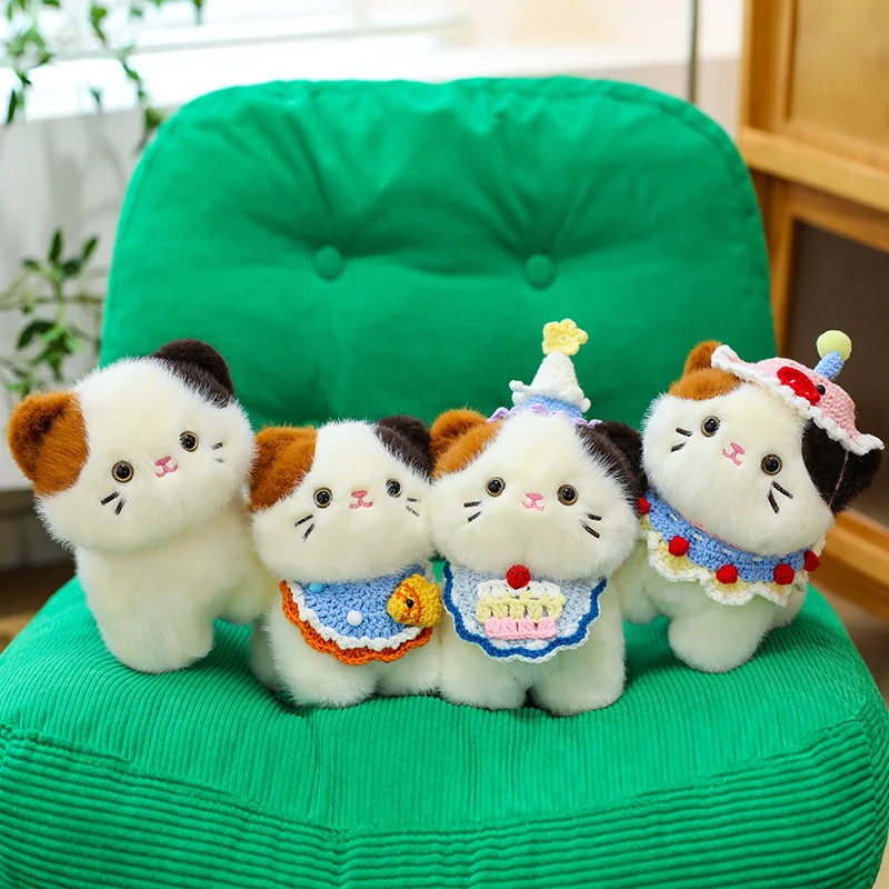 Cute Tricolor Cat Plush Toy Ca - Popular Kids Xmas Toys ulasan dan harga