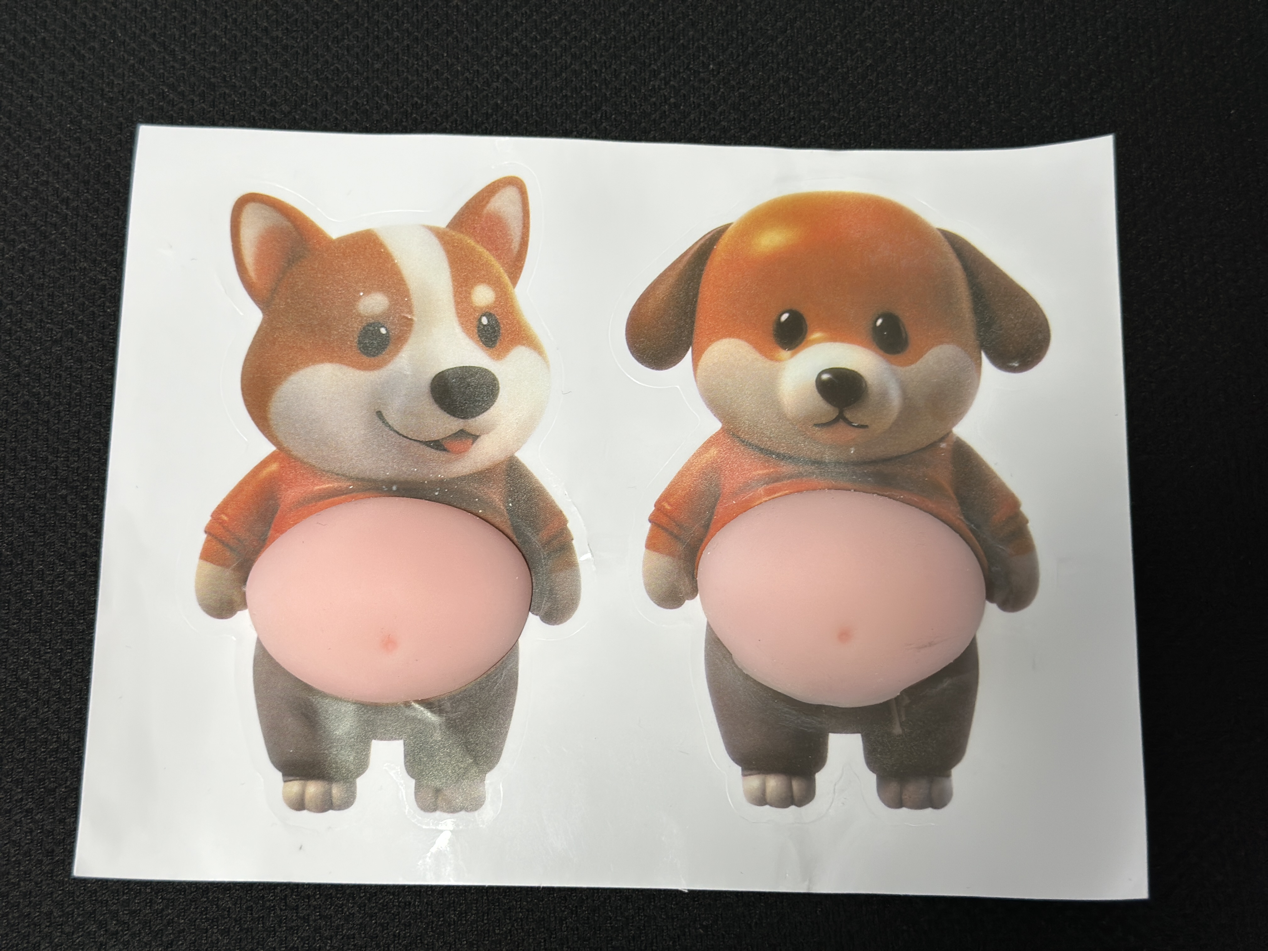 6Pcs 3D Dog & Cat Belly Mochi  - Kids Toys Easter ulasan dan harga