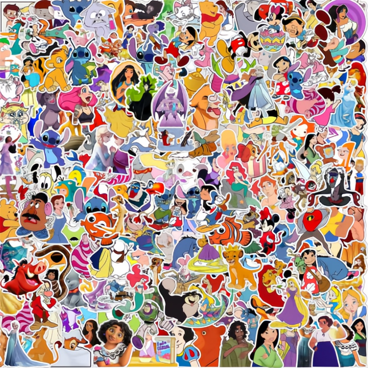 100PCS  Cute Mix Cartoon Anima - Kids Toys Laptop ulasan dan harga