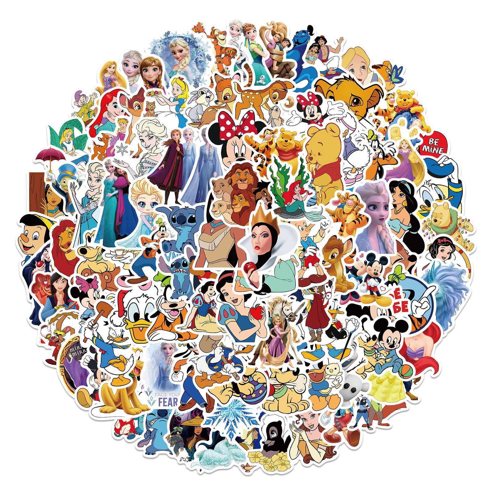 100PCS  Cute Mix Cartoon Anima - Kids Toys Laptop ulasan dan harga