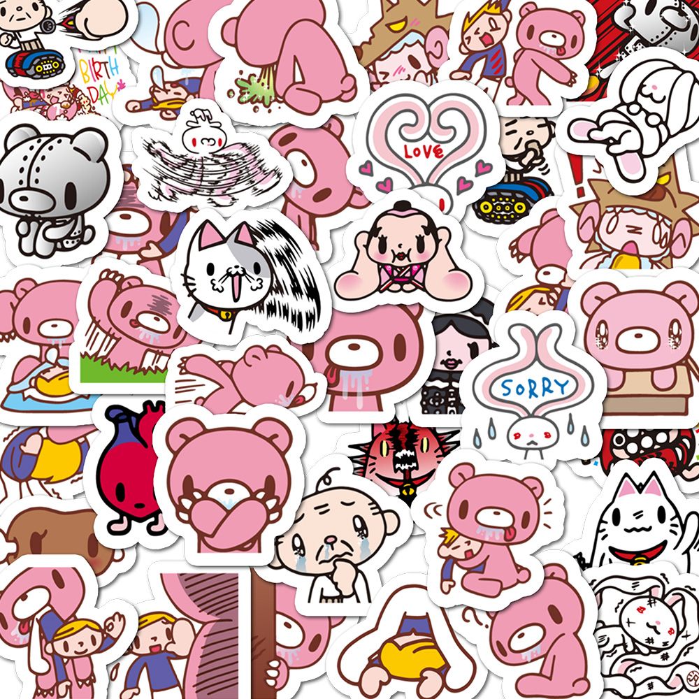 40pcs Cartoon Gloomy Bear & CH - Kids Toys Laptop ulasan dan harga