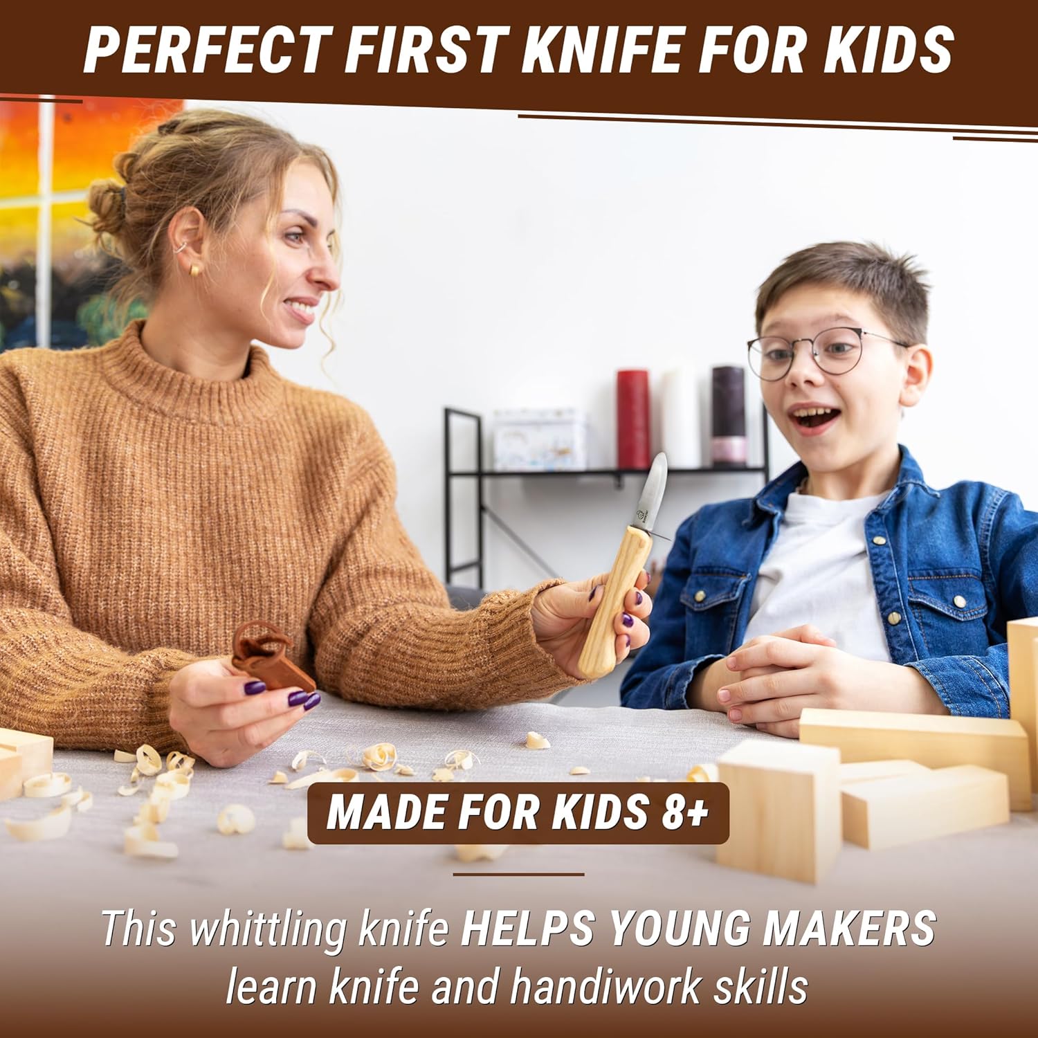 Safe Wood Carving Knife for Ki - Kids & Toys Expo Saudi Arabia ulasan dan harga