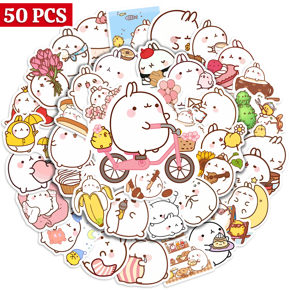 Cartoon Cute Fat Rabbit Sticke - Kids Toys Laptop ulasan dan harga