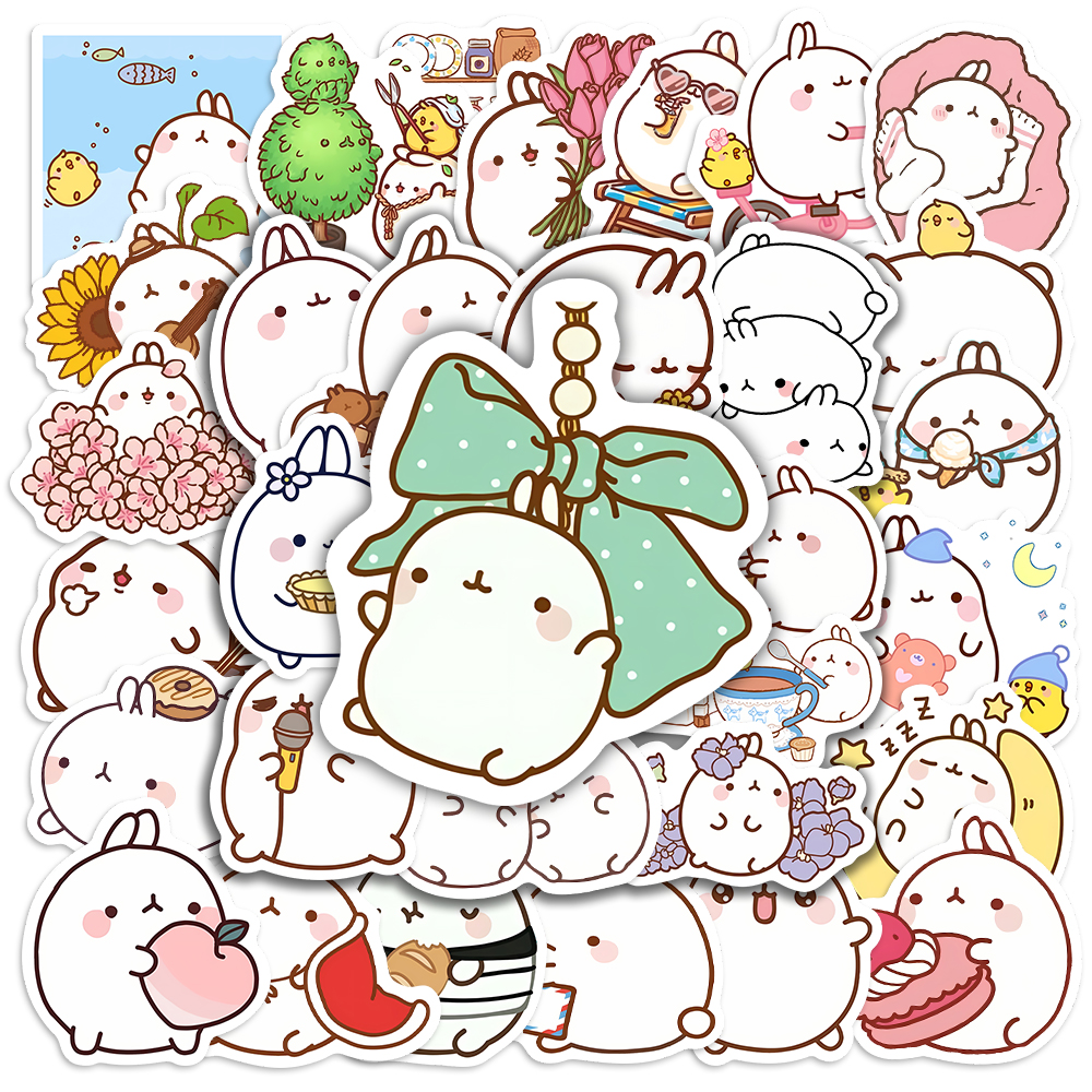 Cartoon Cute Fat Rabbit Sticke - Kids Toys Laptop ulasan dan harga