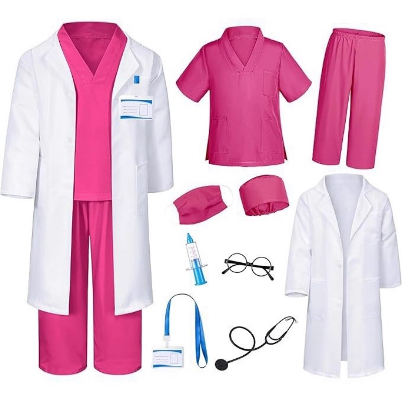 Kids Doctor Nurse Costume Whit - Kids Toys Play ulasan dan harga