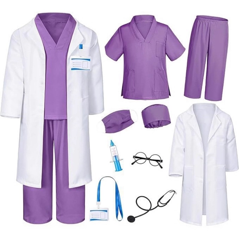 Kids Doctor Nurse Costume Whit - Kids Toys Play ulasan dan harga