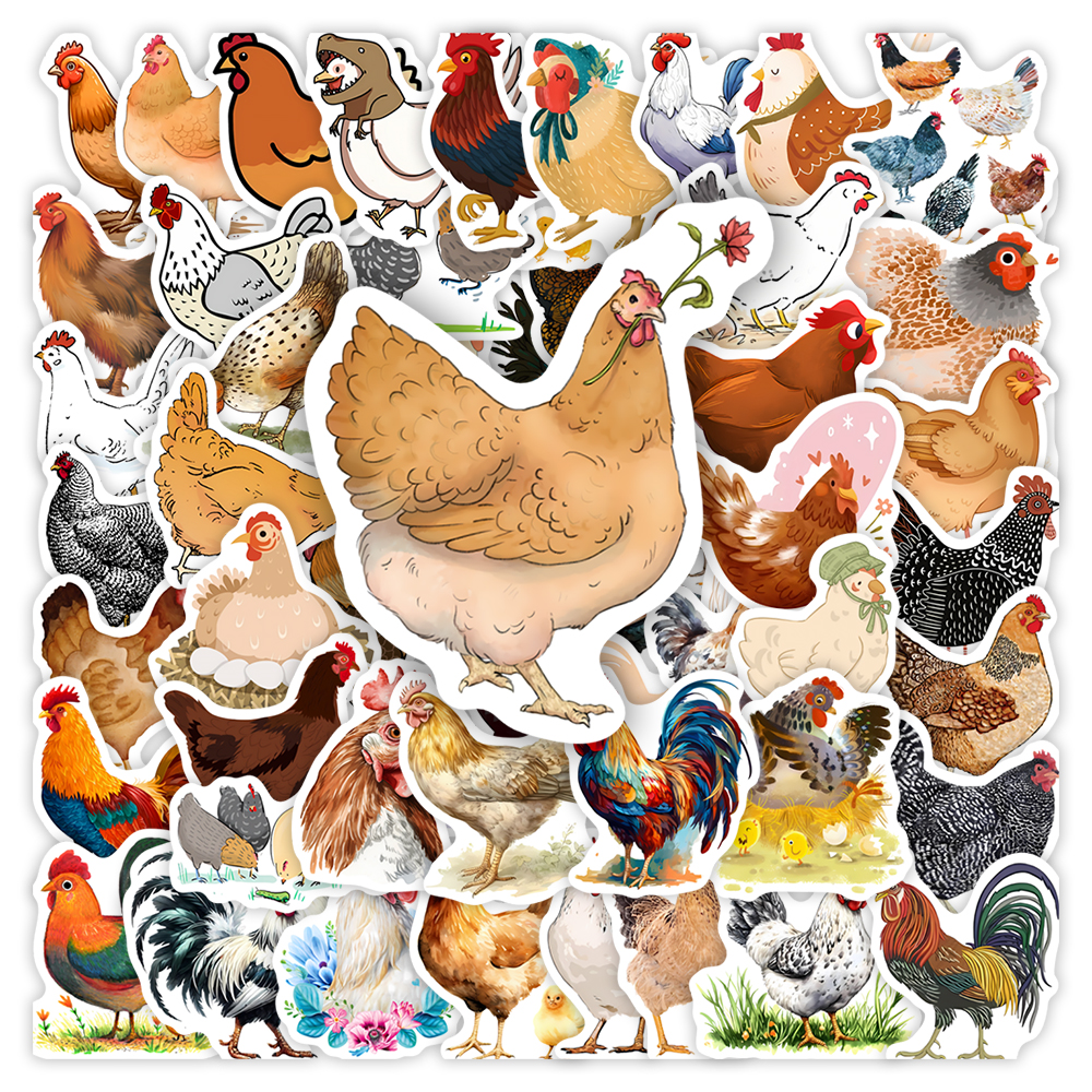 Cute Cartoon Chicken Stickers  - Kids Toys Laptop ulasan dan harga