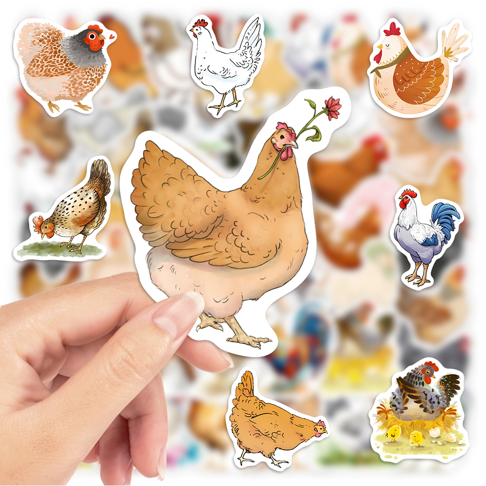 Cute Cartoon Chicken Stickers  - Kids Toys Laptop ulasan dan harga