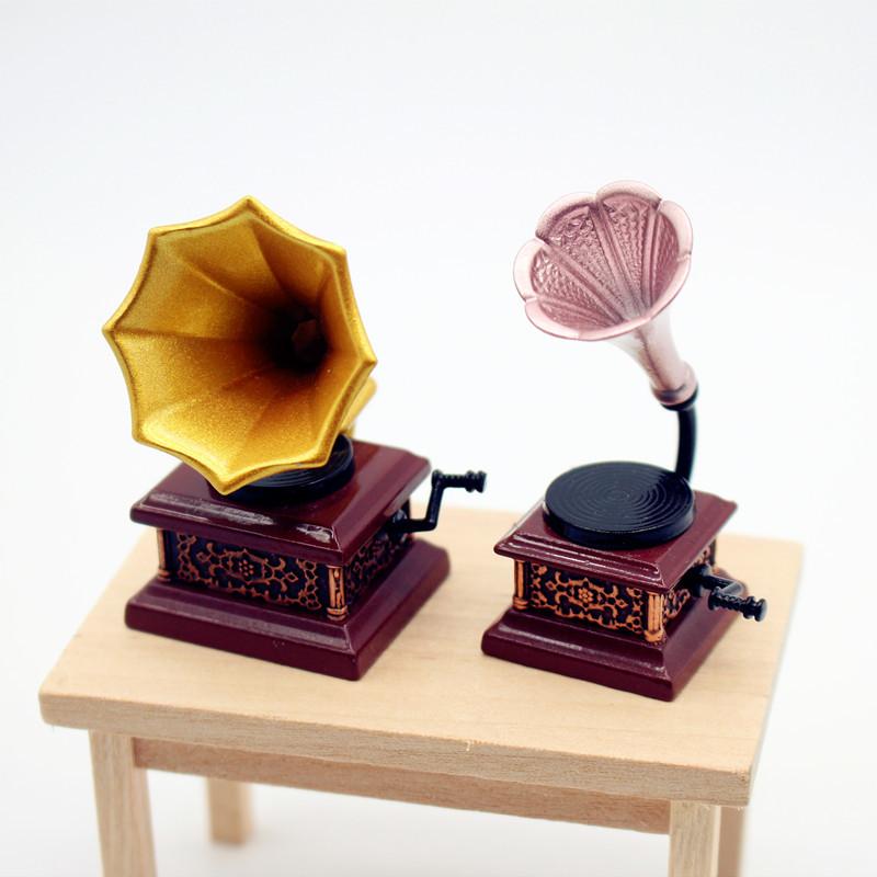 Dollhouse Vintage Phonograph M - Kids Toys Play ulasan dan harga