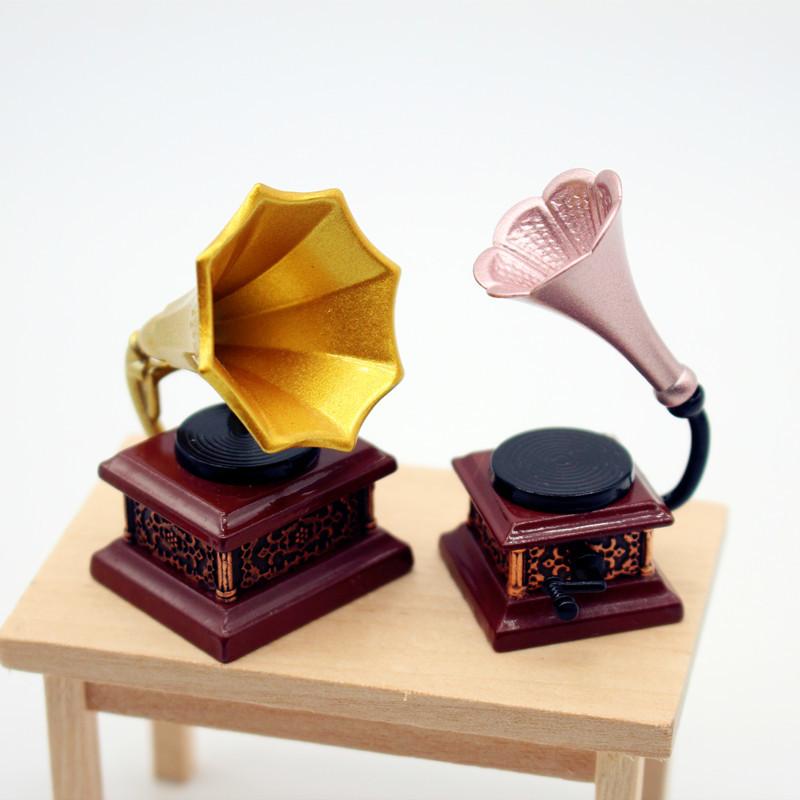 Dollhouse Vintage Phonograph M - Kids Toys Play ulasan dan harga