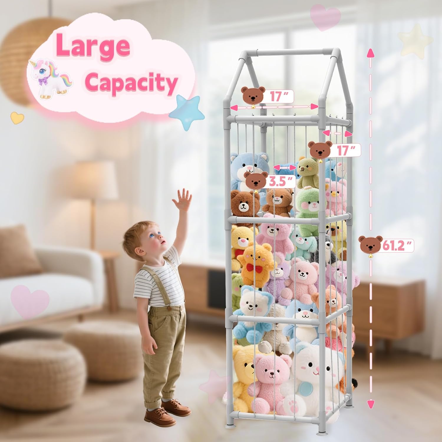 Stuffed Animal Storage with Su - Kids & Toys Expo Saudi Arabia ulasan dan harga