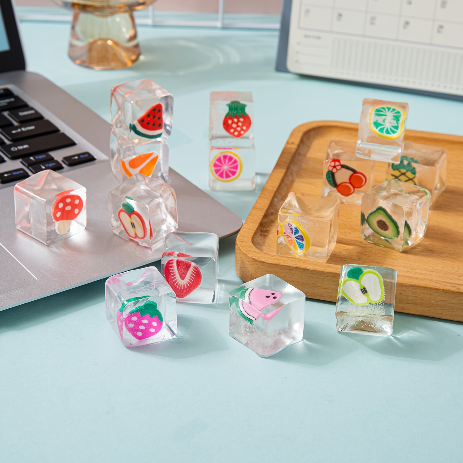 1Pc Cute Fruit Ice Cube Stress - Kids Toys Easter ulasan dan harga