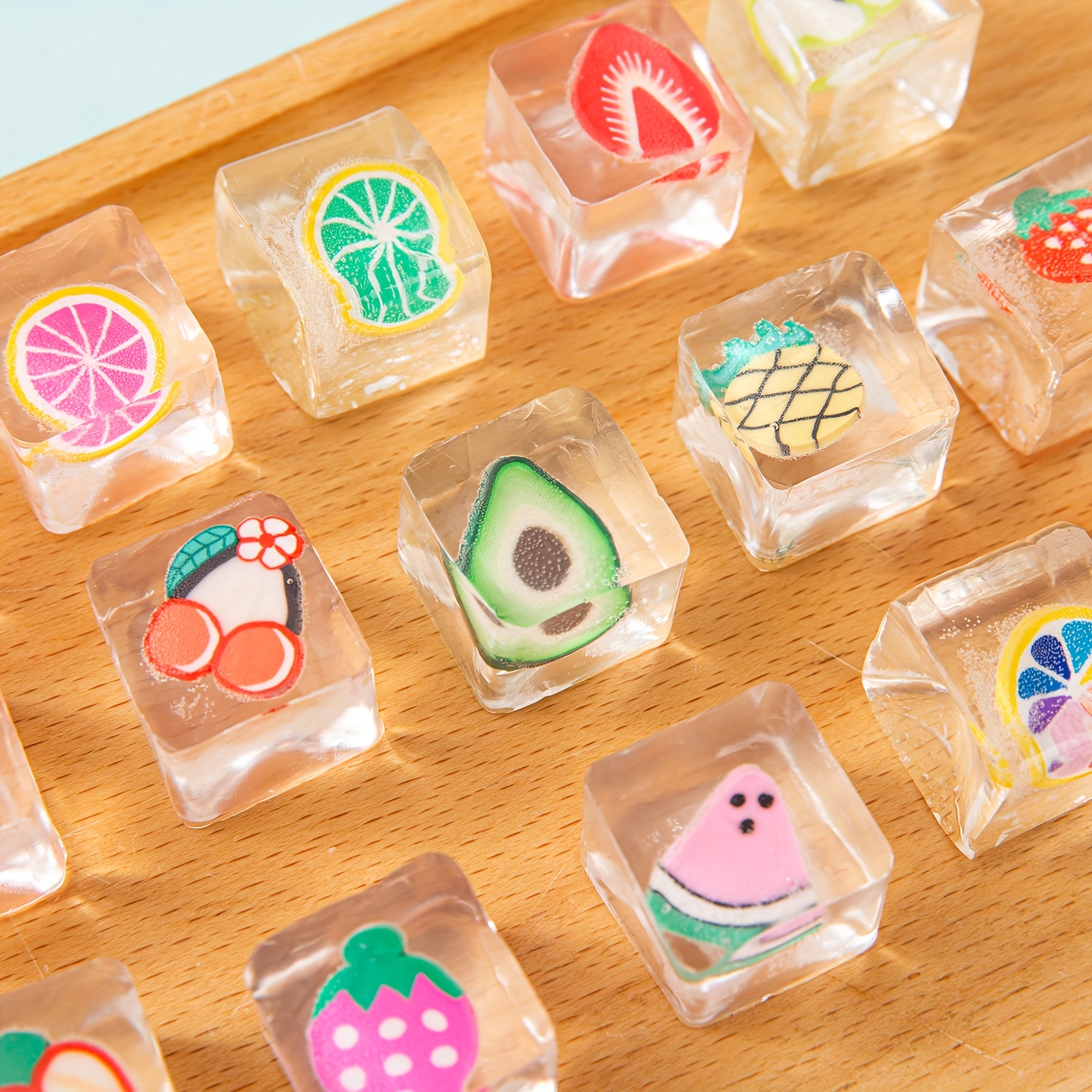 1Pc Cute Fruit Ice Cube Stress - Kids Toys Easter ulasan dan harga