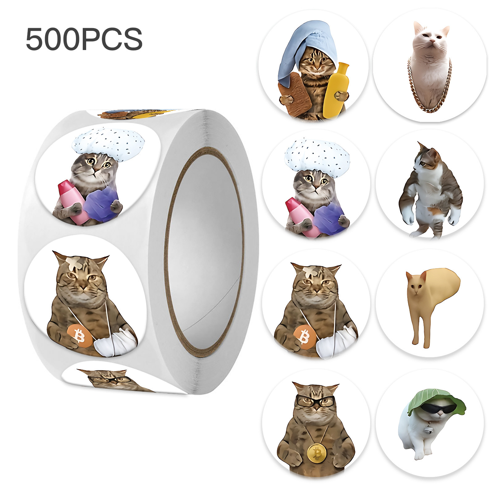 100-500pcs Funny Cat Graffiti  - Kids Toys Laptop ulasan dan harga