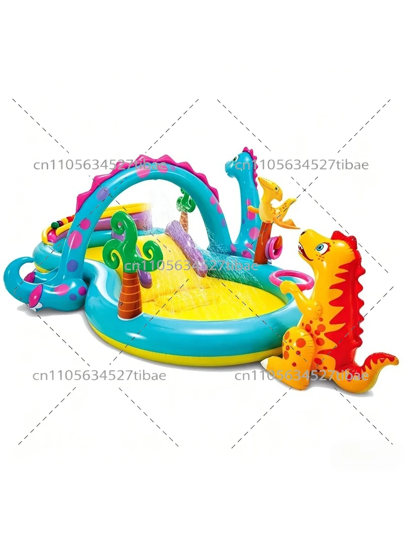Inflatable Rainbow Kids Pool w - Kids Toys Play ulasan dan harga