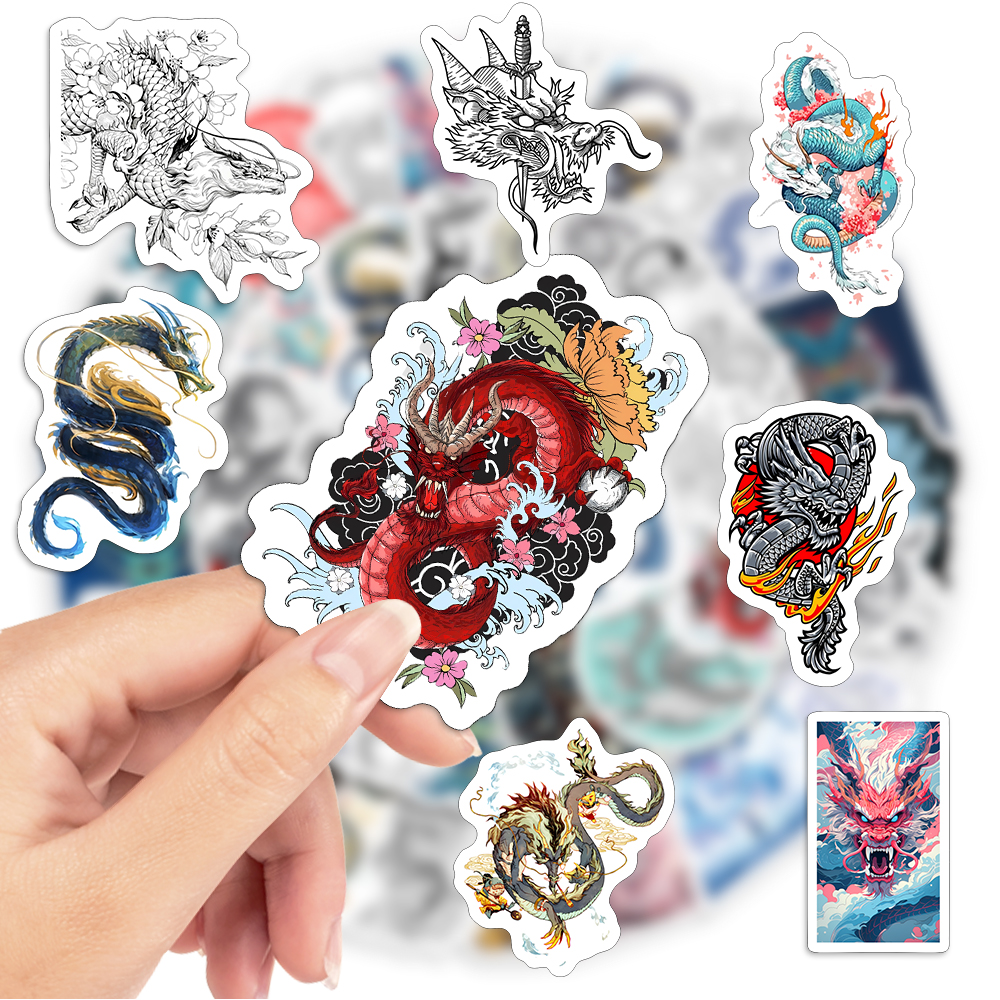 Cool Chinese Dragon Stickers D - Kids Toys Laptop ulasan dan harga