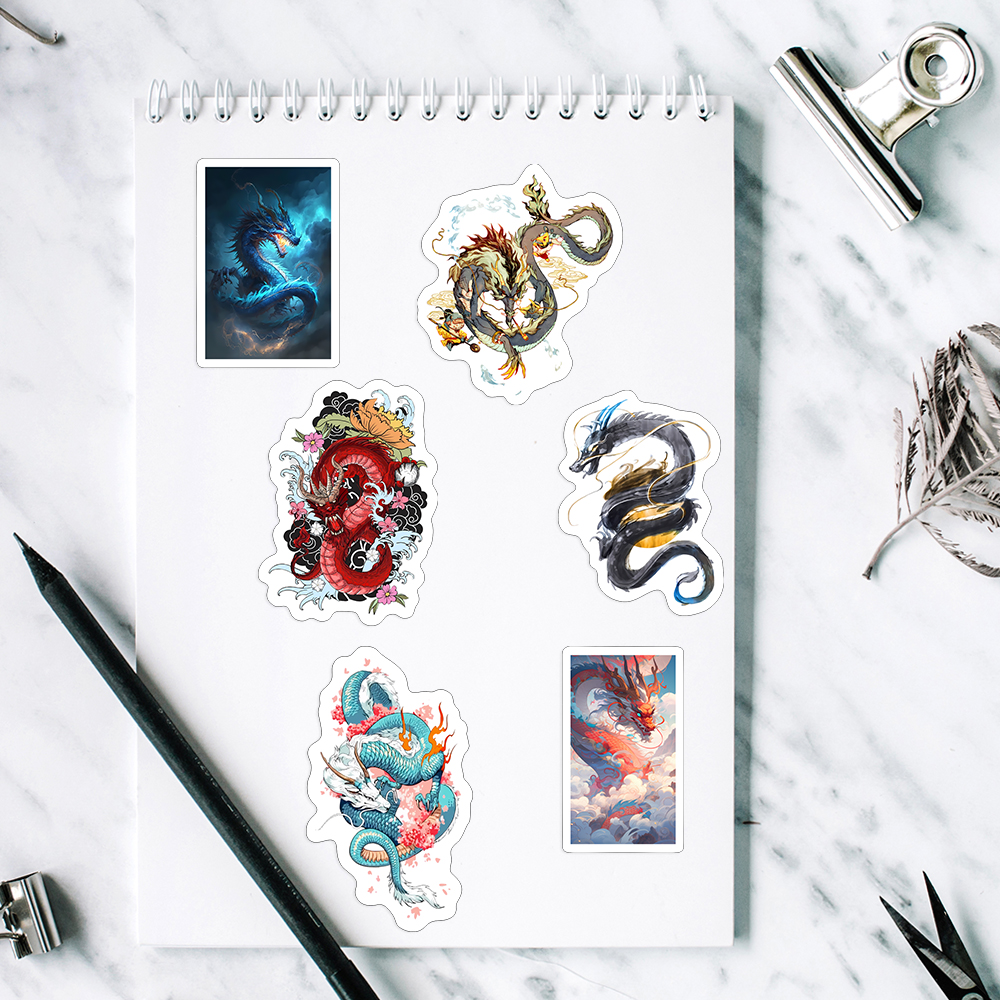 Cool Chinese Dragon Stickers D - Kids Toys Laptop ulasan dan harga