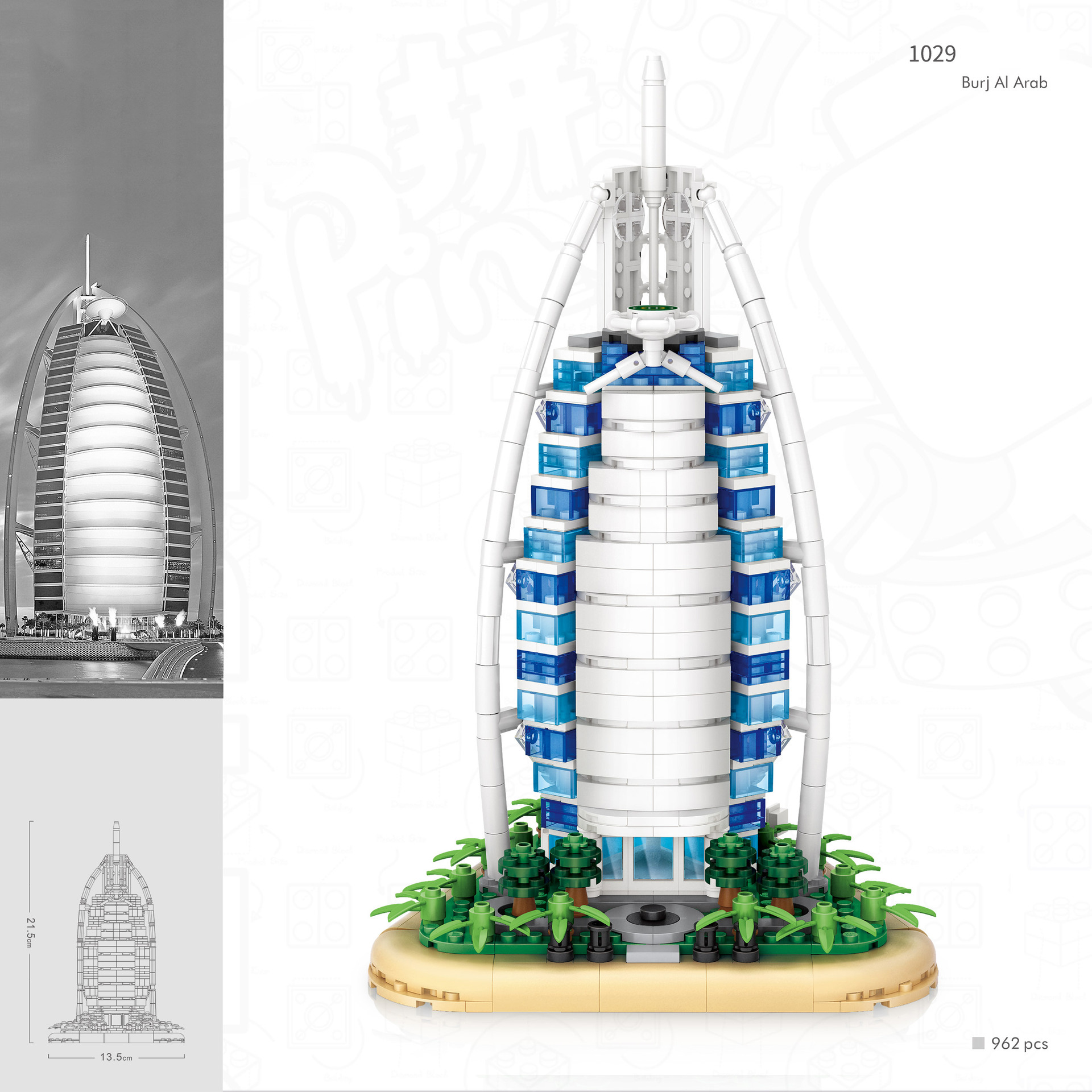 World Famous Architecure Burj  - Kids Toys Dubai ulasan dan harga