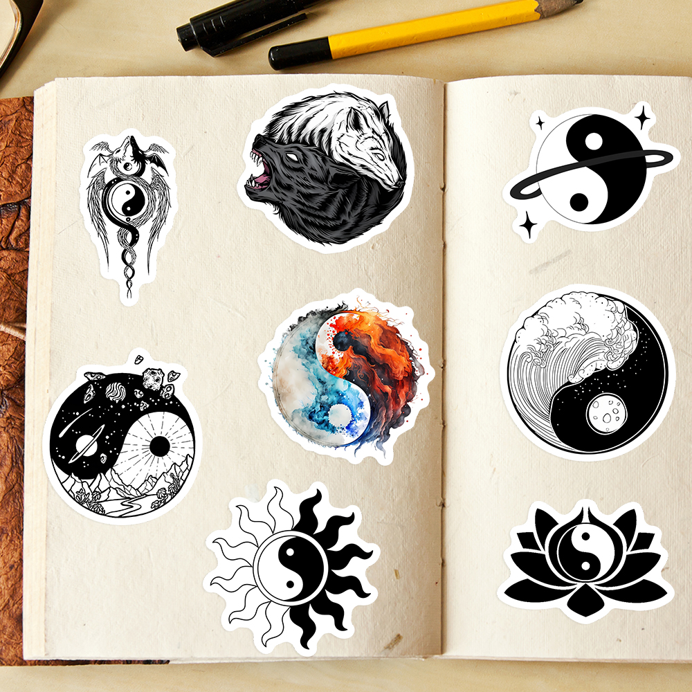 YinYang Stickers Balance Yoga  - Kids Toys Laptop ulasan dan harga
