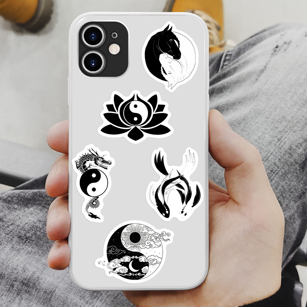 YinYang Stickers Balance Yoga  - Kids Toys Laptop ulasan dan harga