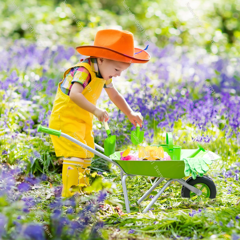 Kids Outdoor Wheelbarrow, Gree - Kids Toys Play ulasan dan harga