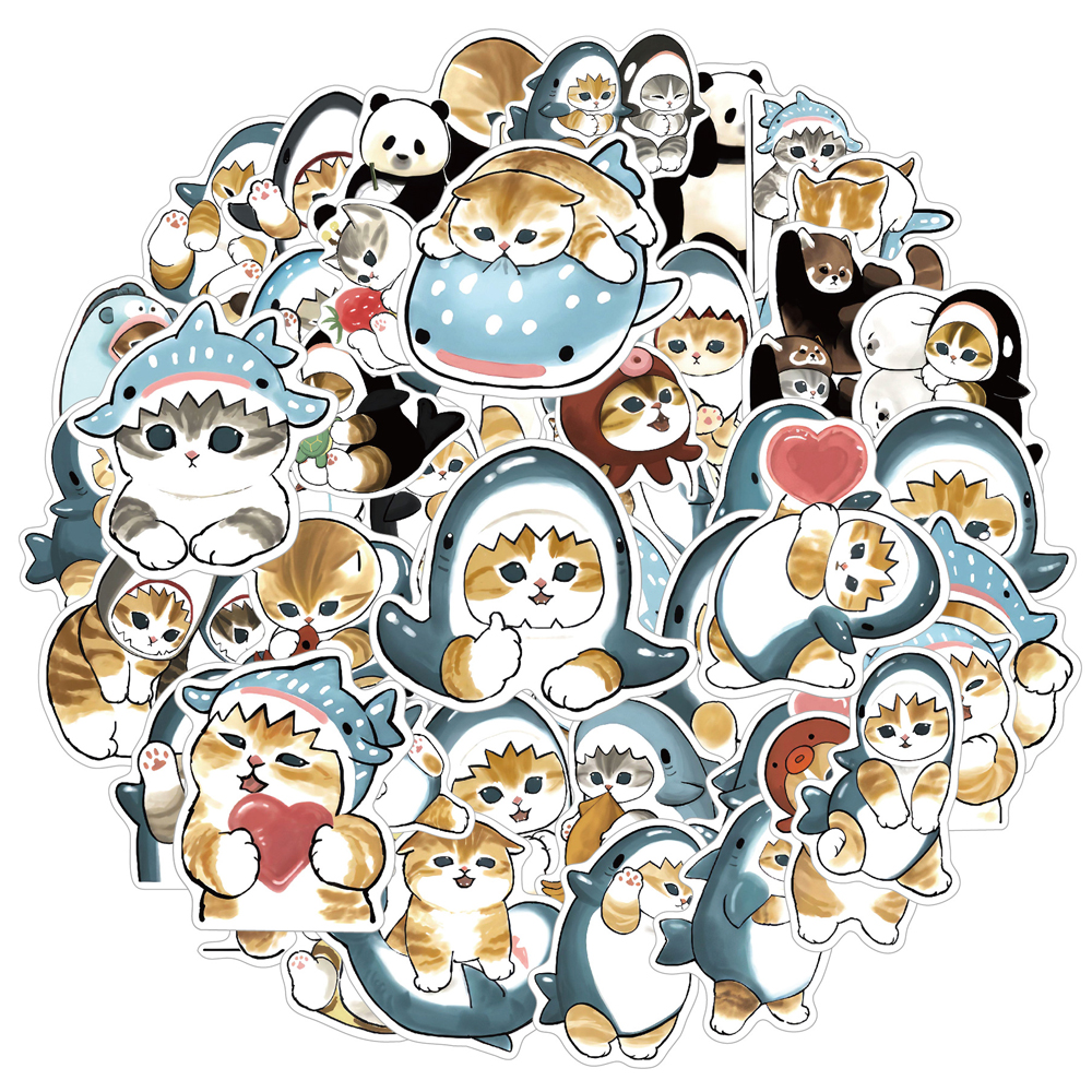 10/30/50pcs Funny Kawaii Cat A - Kids Toys Laptop ulasan dan harga