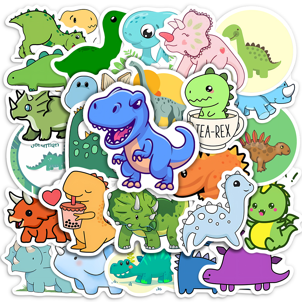 Cute Lovely dinosaur Stickers  - Kids Toys Laptop ulasan dan harga
