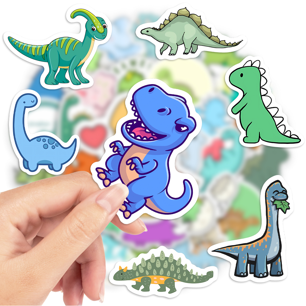Cute Lovely dinosaur Stickers  - Kids Toys Laptop ulasan dan harga