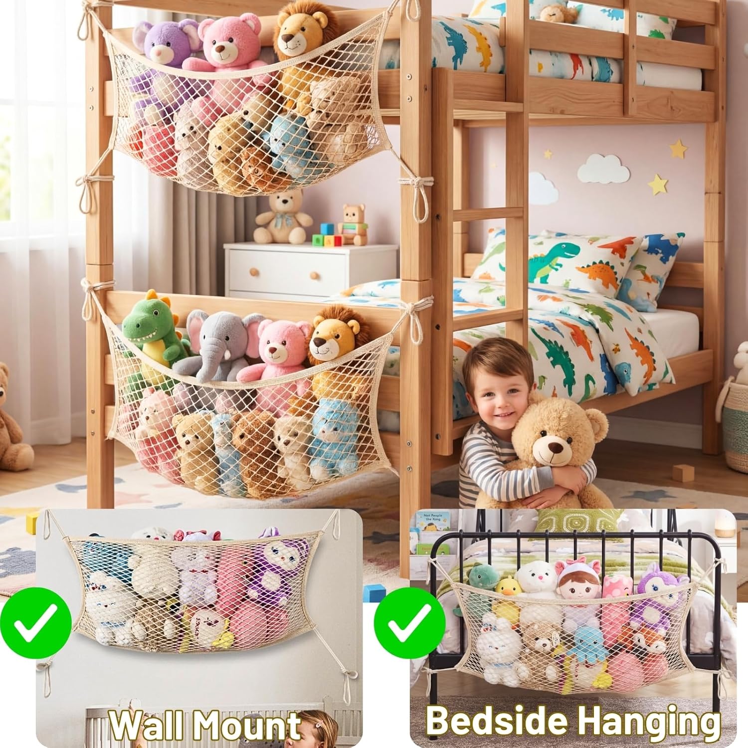 Stuffed Animal Storage Net for - Kids & Toys Expo Saudi Arabia ulasan dan harga