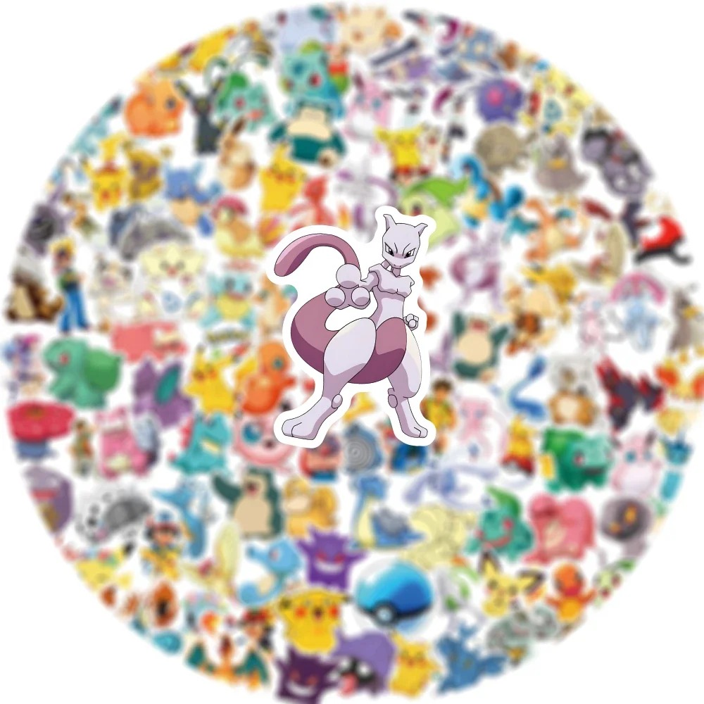 50/100pcs Pokemon Anime Sticke - Kids Toys Laptop ulasan dan harga