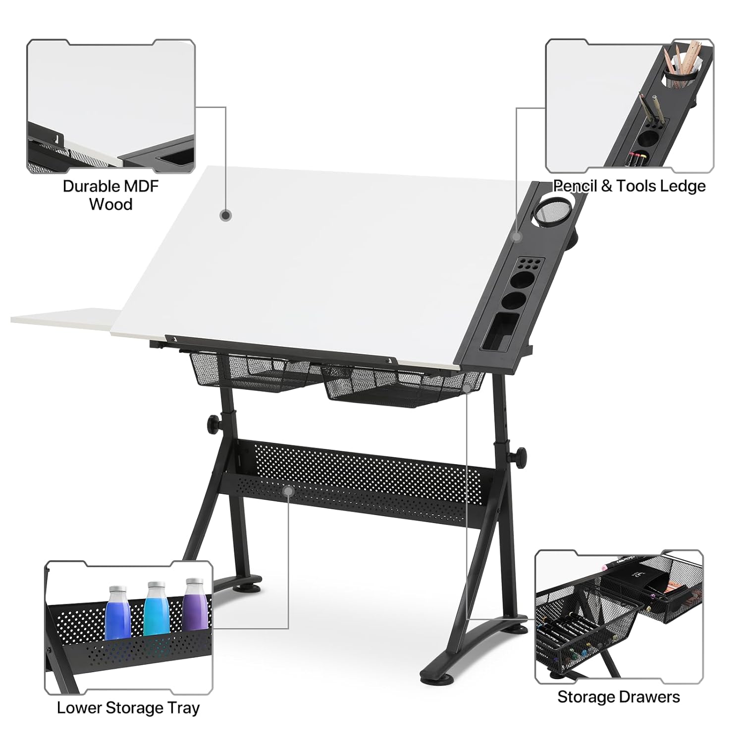 Adjustable Drafting Desk with  - Kids & Toys Expo Saudi Arabia ulasan dan harga