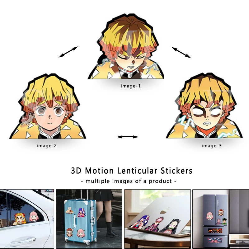 Demon Slaye Zenitsu 3D Lenticu - Kids Toys Laptop ulasan dan harga