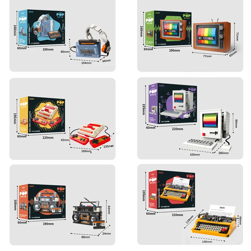Retro DIY Building Blocks TV R - Kids Toys Blocks ulasan dan harga