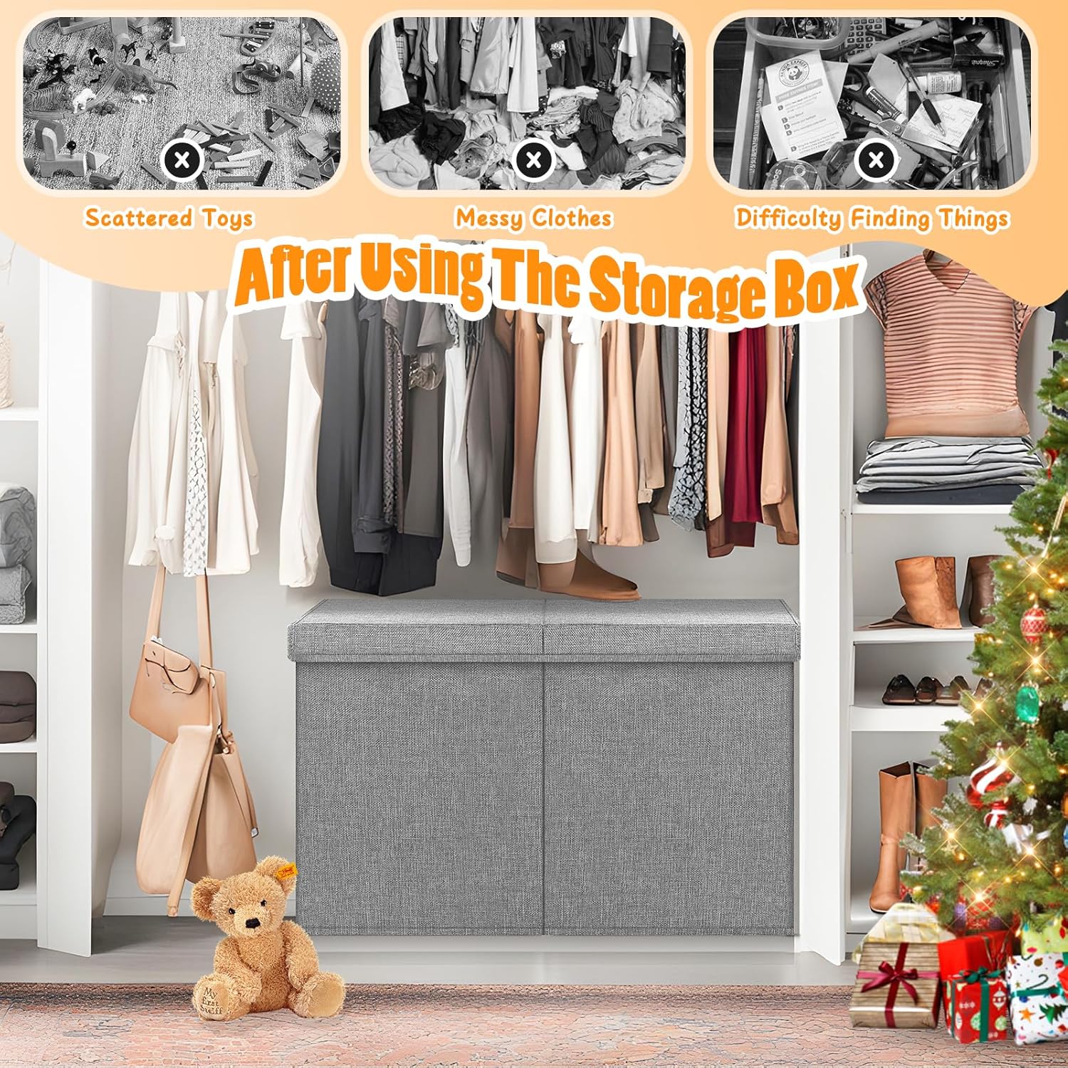 Large Toy Storage Box with Lid - Kids & Toys Expo Saudi Arabia ulasan dan harga