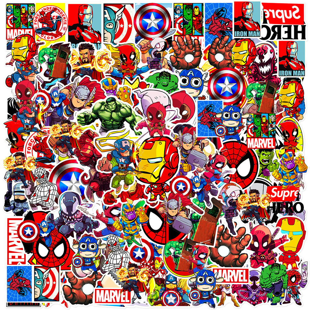 50pcs Disney Marvel The Avenge - Kids Toys Laptop ulasan dan harga
