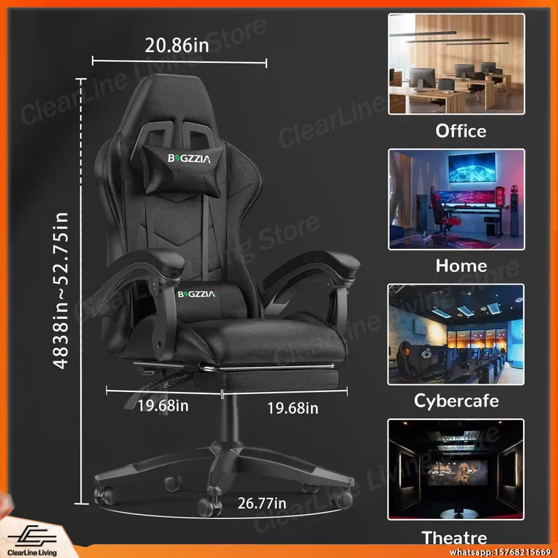 Gaming Chair with Footrest Lum - Kids & Toys Expo Saudi Arabia ulasan dan harga