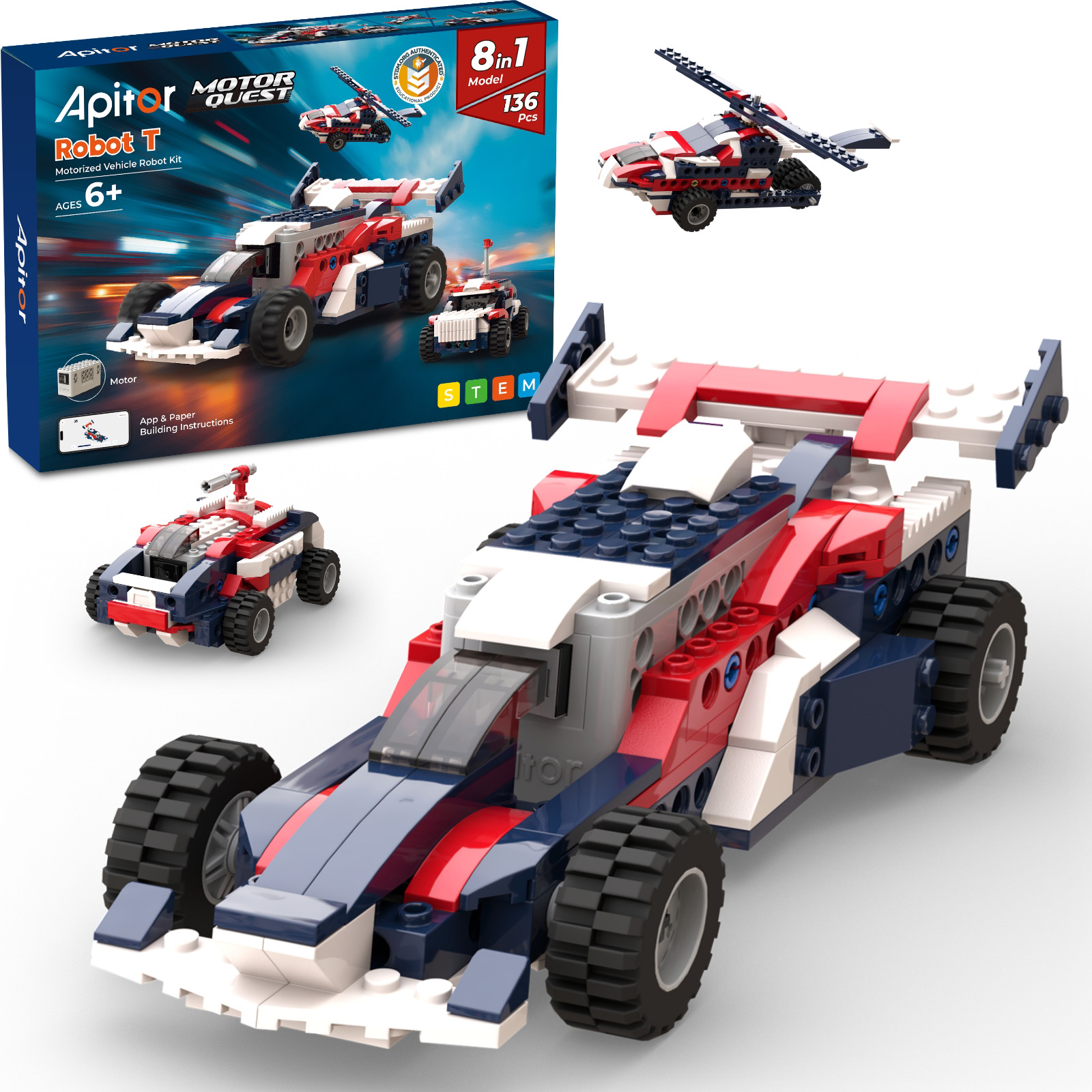 Apitor 8-in-1 STEM Building Bl - Kids Toys Blocks ulasan dan harga