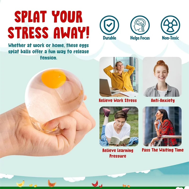 Funky Egg Squishy Toy for Anxi - Kids Toys Easter ulasan dan harga
